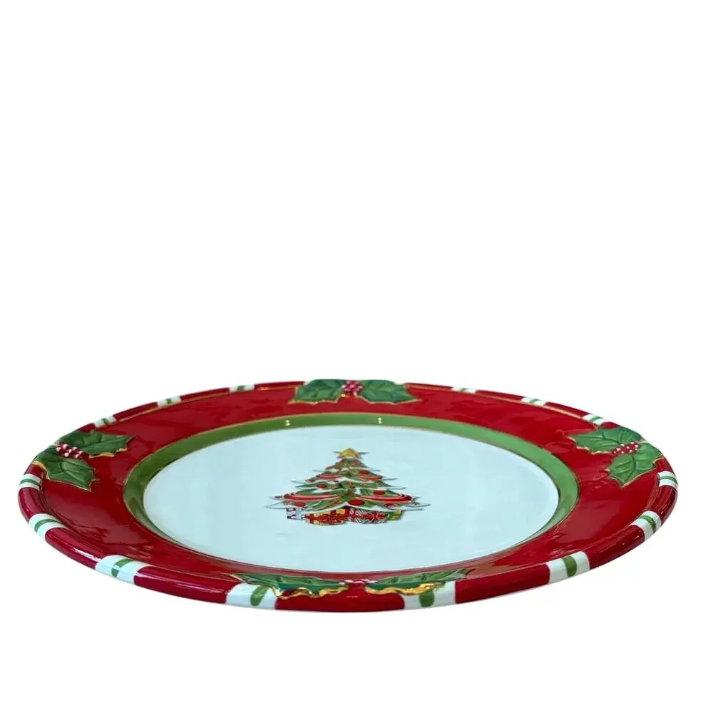 Christopher Radko Letters To Santa Home For The Holidays Dinner Plate 11in